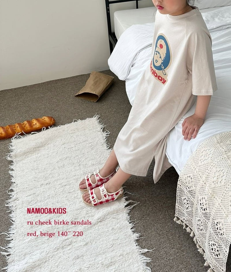 Namoo & Kids - Korean Children Fashion - #childofig - Check Birken Sandals - 12