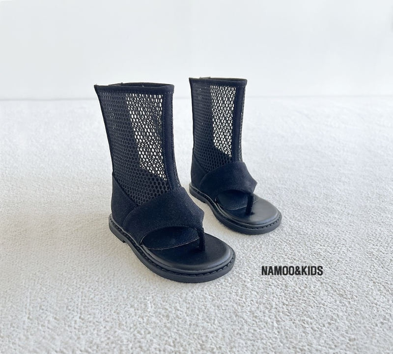 Namoo & Kids - Korean Children Fashion - #childofig - Mint Choco Mesh Boots - 9