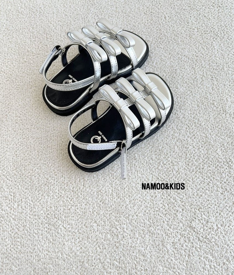 Namoo & Kids - Korean Children Fashion - #childofig - Lora Ribbon Platform Sandals - 6