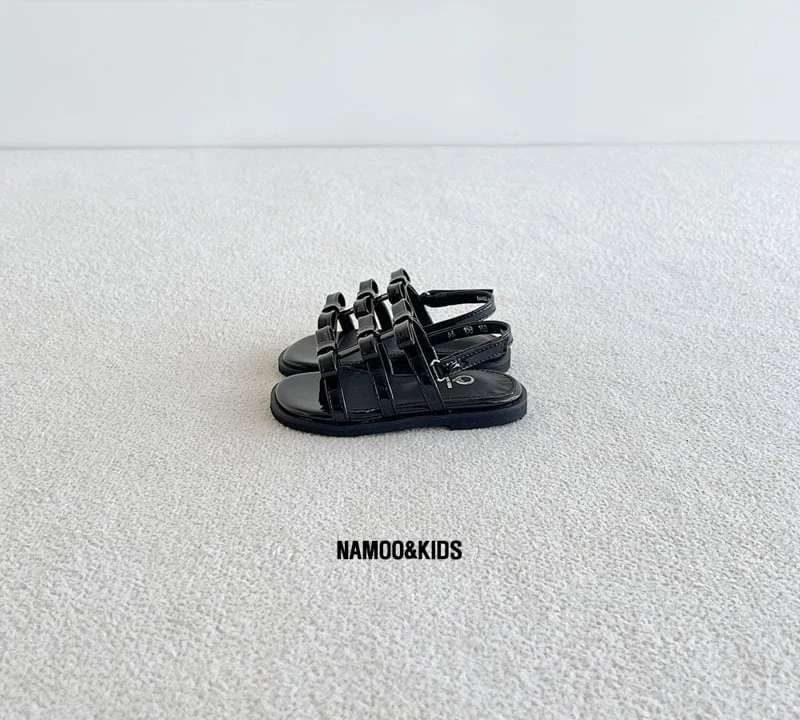 Namoo & Kids - Korean Children Fashion - #childrensboutique - Lora Ribbon Platform Sandals - 8
