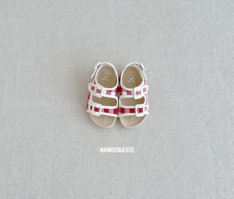 Namoo & Kids - Korean Children Fashion - #fashionkids - Check Birken Sandals - 2