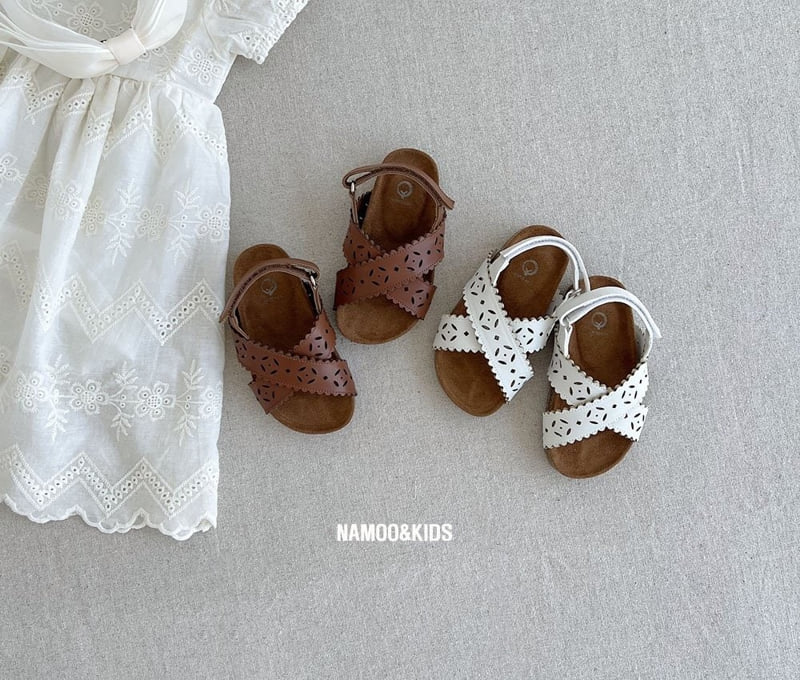 Namoo & Kids - Korean Children Fashion - #kidsshorts - Cream Sandals - 9