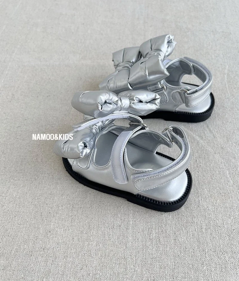 Namoo & Kids - Korean Children Fashion - #kidsshorts - Pudding Ribbon Sandals - 8