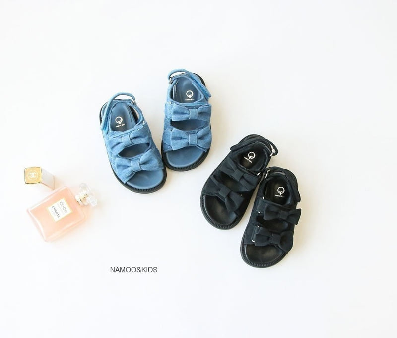 Namoo & Kids - Korean Children Fashion - #kidsshorts - Cami Ribbon Velcro Sandals