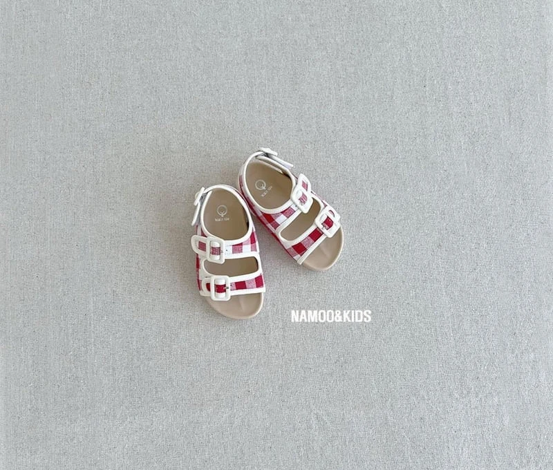 Namoo & Kids - Korean Children Fashion - #kidzfashiontrend - Check Birken Sandals - 5