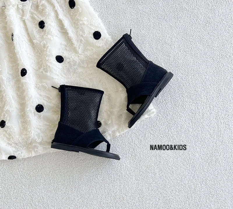 Namoo & Kids - Korean Children Fashion - #kidzfashiontrend - Mint Choco Mesh Boots - 2