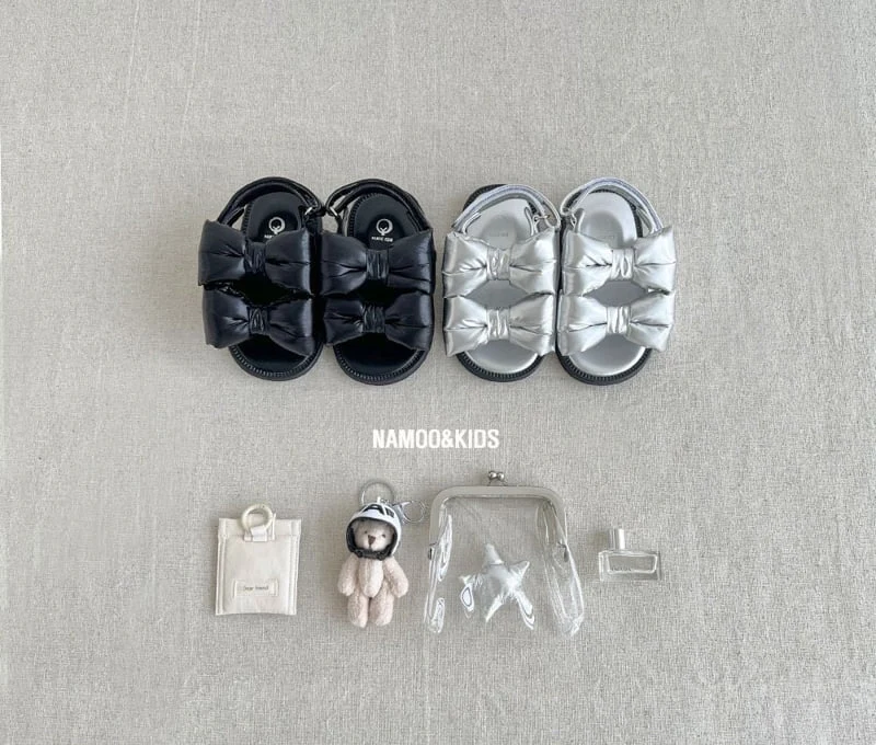 Namoo & Kids - Korean Children Fashion - #littlefashionista - Pudding Ribbon Sandals - 12