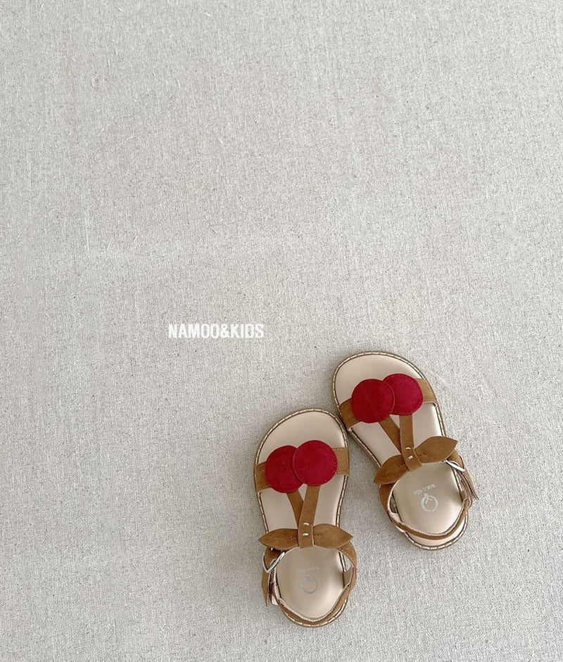 Namoo & Kids - Korean Children Fashion - #littlefashionista - Cherry Sandals - 10