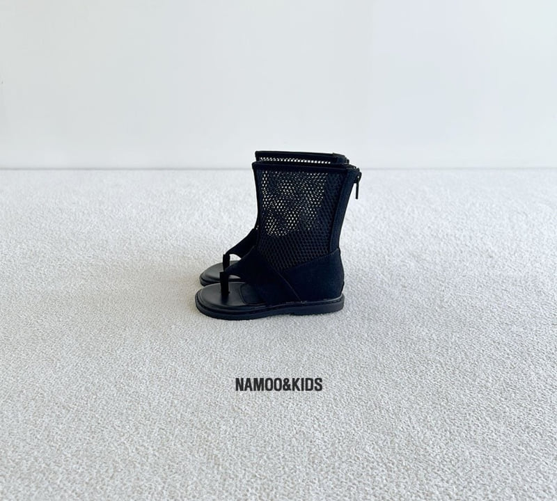 Namoo & Kids - Korean Children Fashion - #Kfashion4kids - Mint Choco Mesh Boots - 4