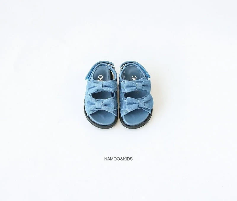 Namoo & Kids - Korean Children Fashion - #littlefashionista - Cami Ribbon Velcro Sandals - 5