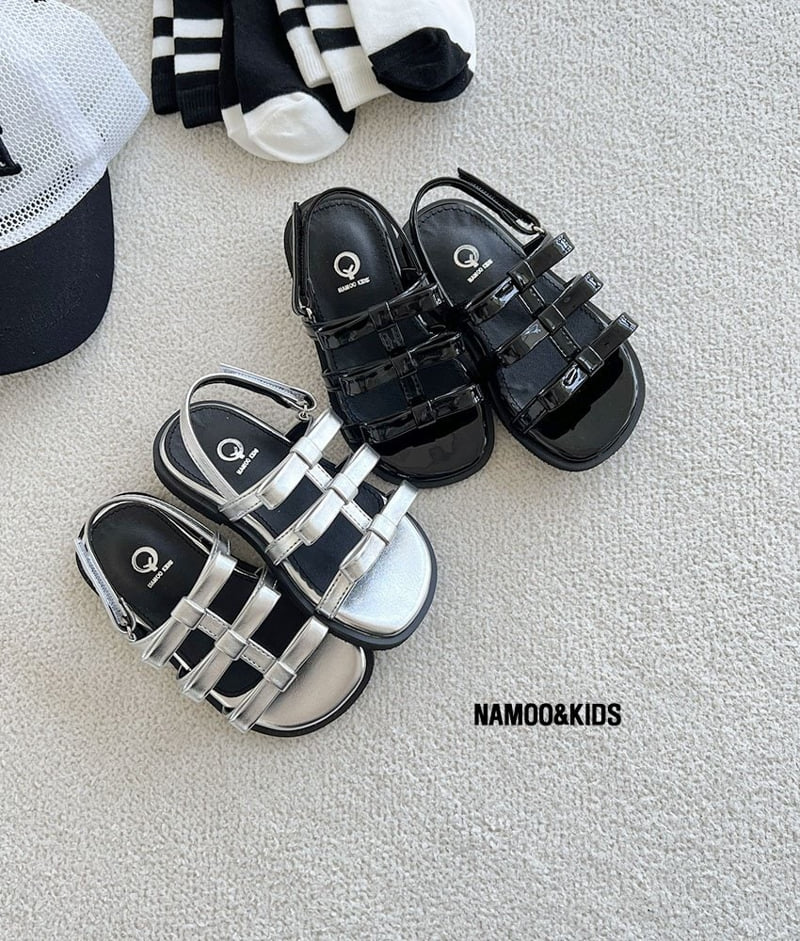 Namoo & Kids - Korean Children Fashion - #magicofchildhood - Lora Ribbon Platform Sandals - 3