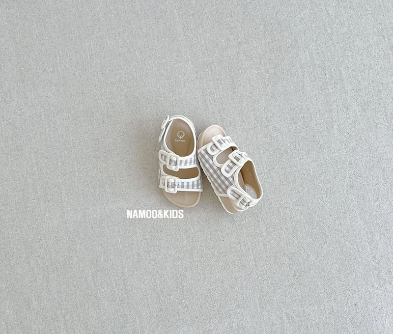 Namoo & Kids - Korean Children Fashion - #minifashionista - Check Birken Sandals - 9