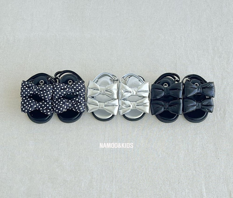 Namoo & Kids - Korean Children Fashion - #toddlerclothing - Pudding Ribbon Sandals