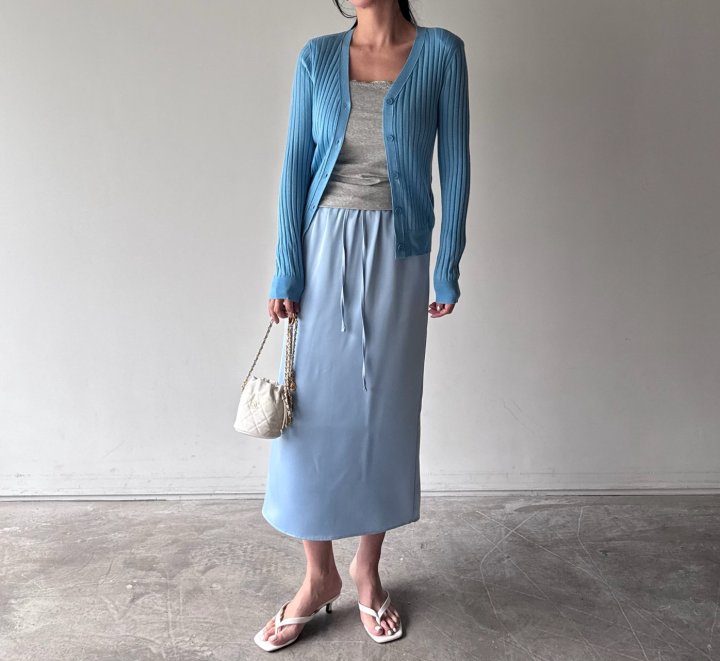 Neroli36 - Korean Women Fashion - #momslook - Color Satin Skirt - 12