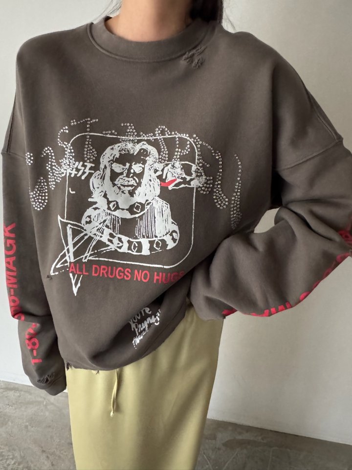 M Hotfix Vintage Sweatshirt by Neroli36 for Women - view 11