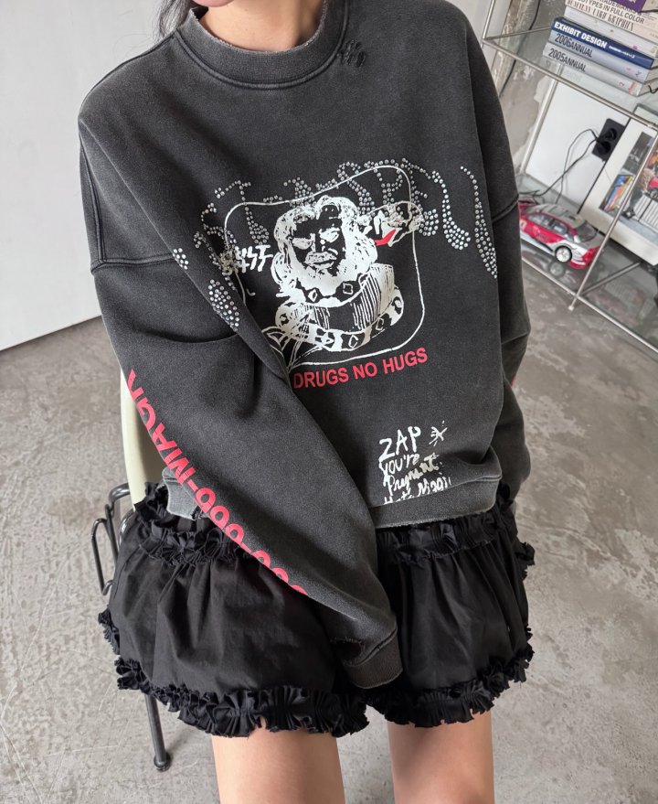 M Hotfix Vintage Sweatshirt by Neroli36 for Women - view 6
