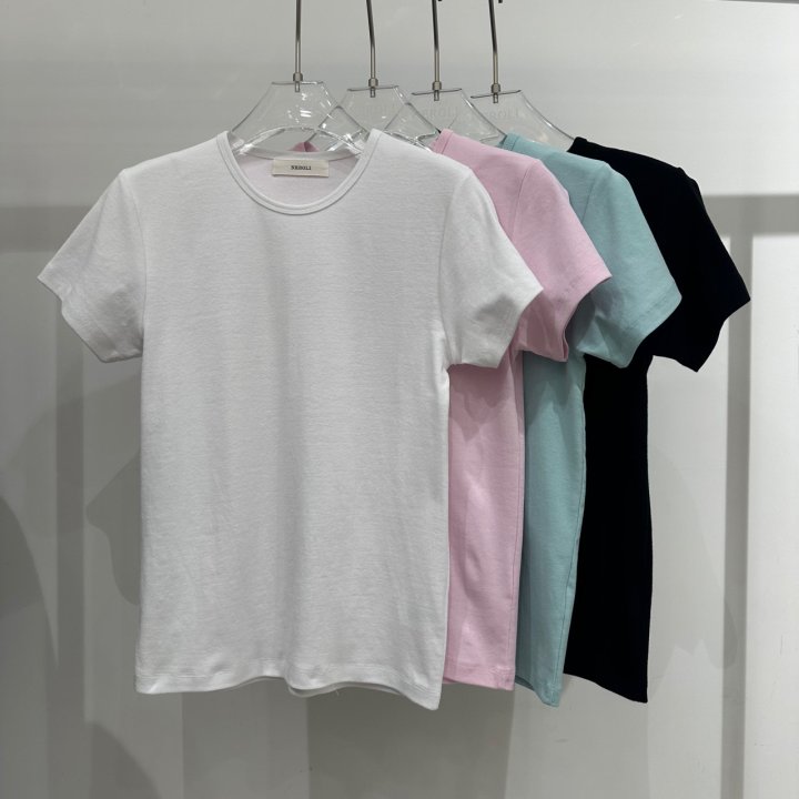 Neroli36 - Korean Women Fashion - #momslook - Jella Short-Sleeve Tee - 10