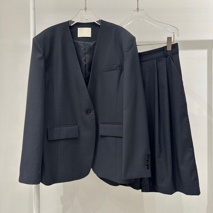 H No-Collar Single Jacket by Neroli36 for Women - view 5