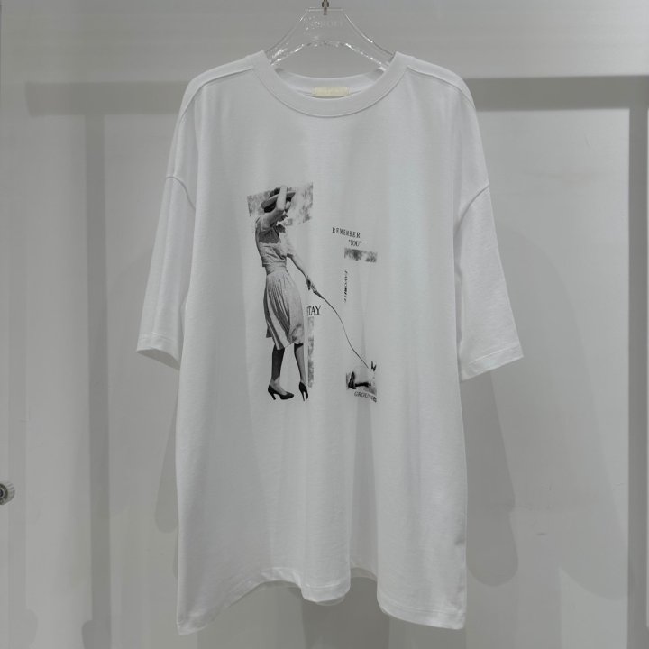 Neroli36 - Korean Women Fashion - #momslook - H Girls Tee - 2
