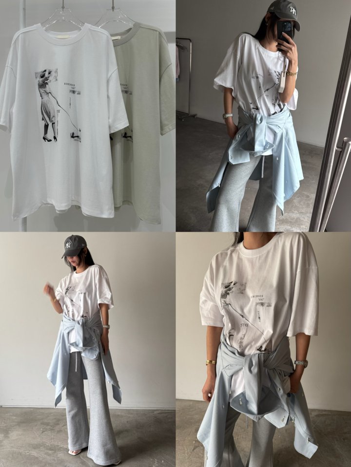 Neroli36 - Korean Women Fashion - #womensfashion - H Girls Tee - 4