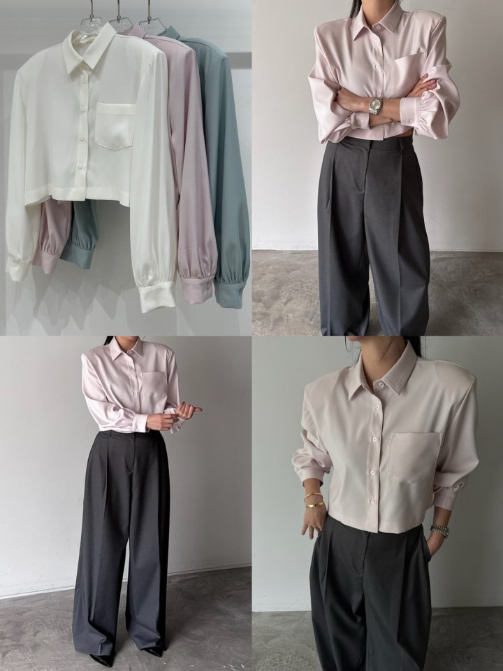 Berry Crop Shirt by Neroli36 for Women - view 4