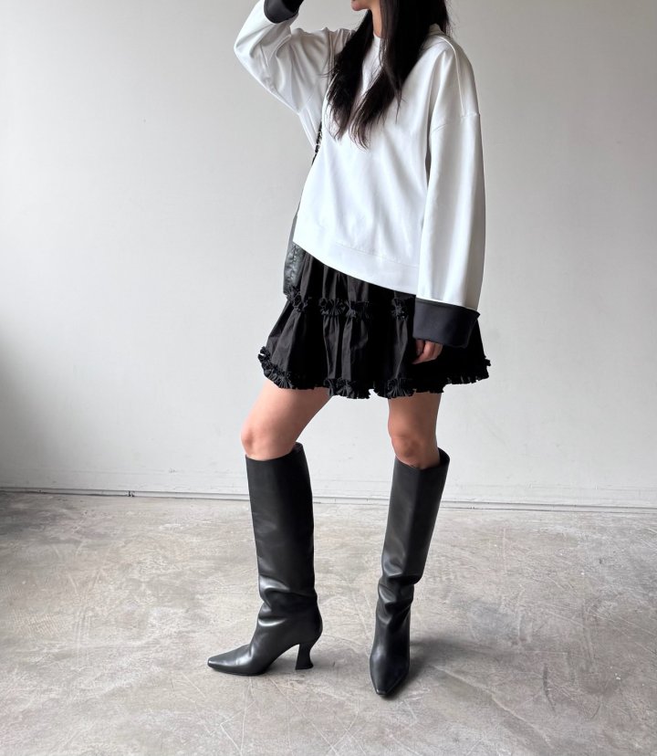 Neroli36 - Korean Women Fashion - #momslook - H Tiered Skirt - 12