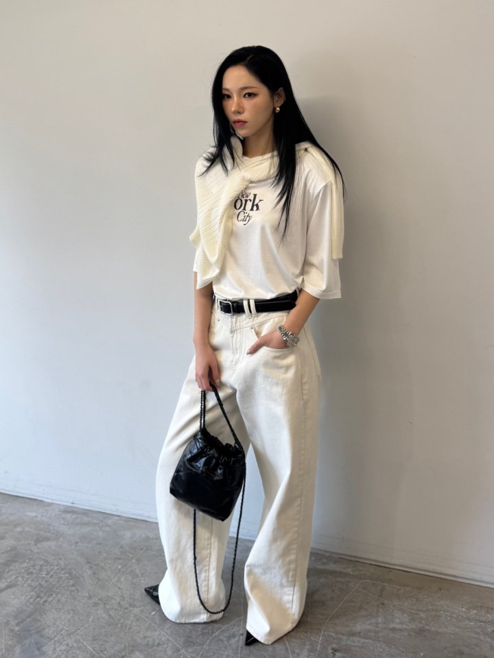 Neroli36 - Korean Women Fashion - #momslook - New York City Tee - 9