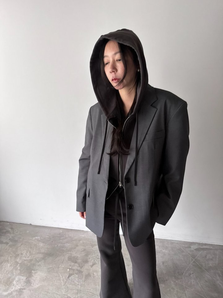 Neroli36 - Korean Women Fashion - #restrostyle - M Two-Way Hood Jacket - 7