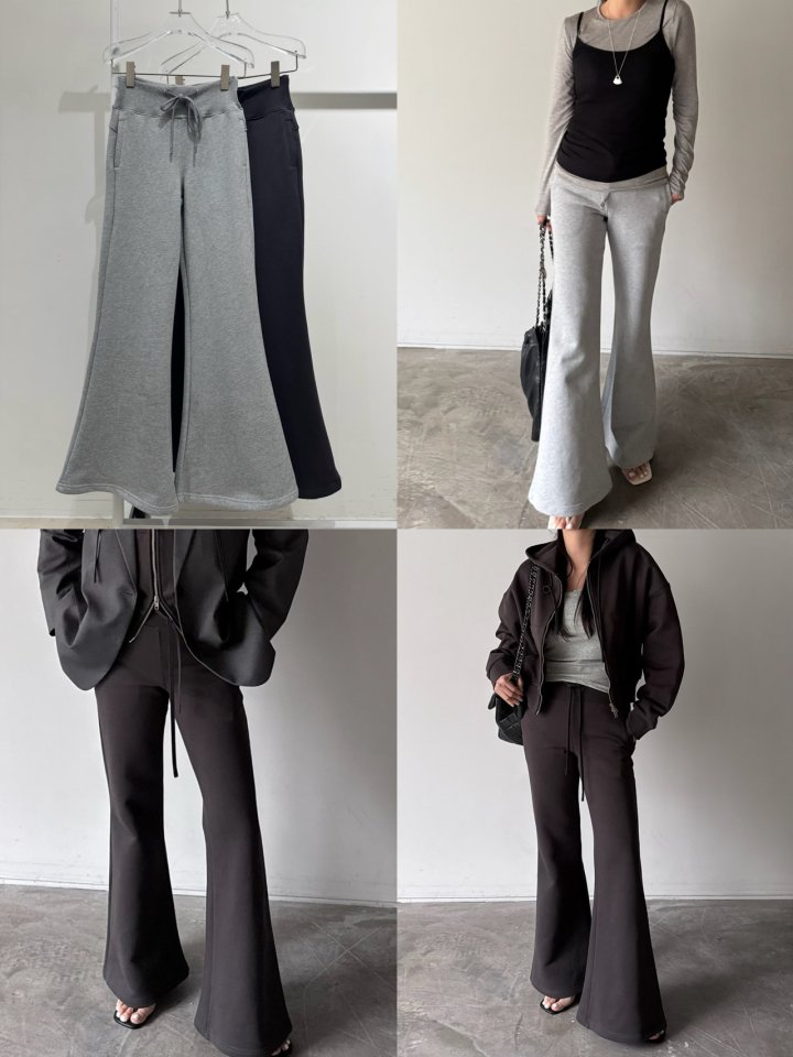 Neroli36 - Korean Women Fashion - #restrostyle - M Heavy Bootcut Pants - 6