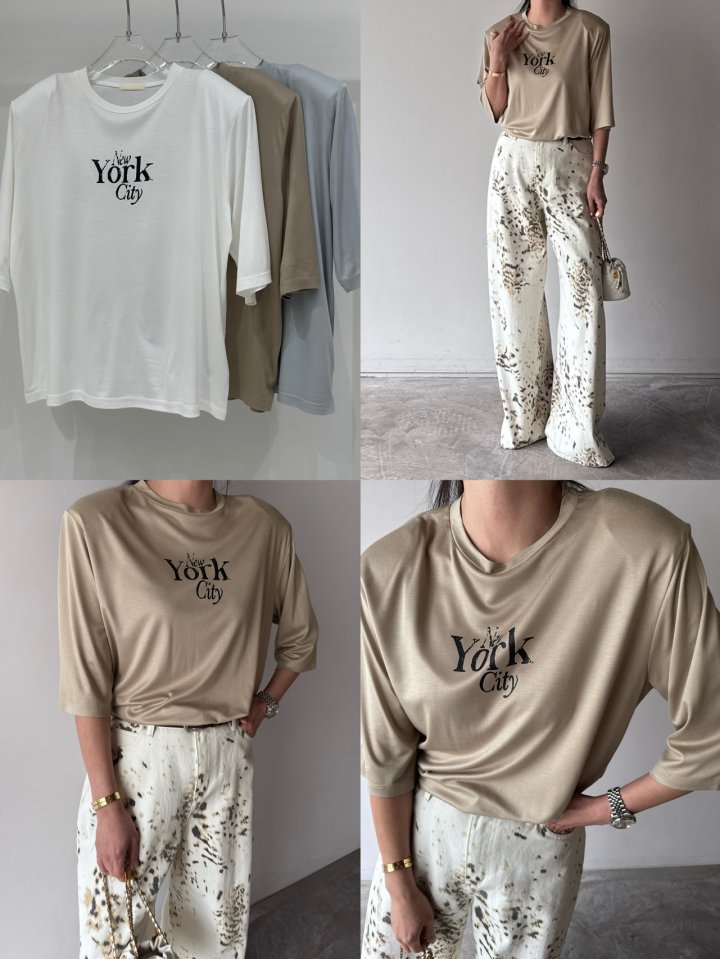 Neroli36 - Korean Women Fashion - #pursuepretty - New York City Tee - 4
