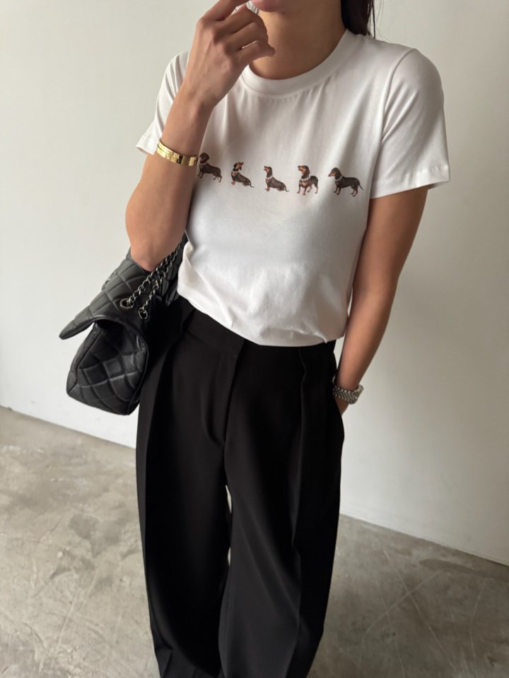 Neroli36 - Korean Women Fashion - #shopsmall - H Hunt Tee - 5