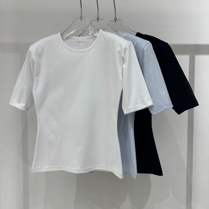 Neroli36 - Korean Women Fashion - #thelittlethings - Back Slit Pad Tee - 12