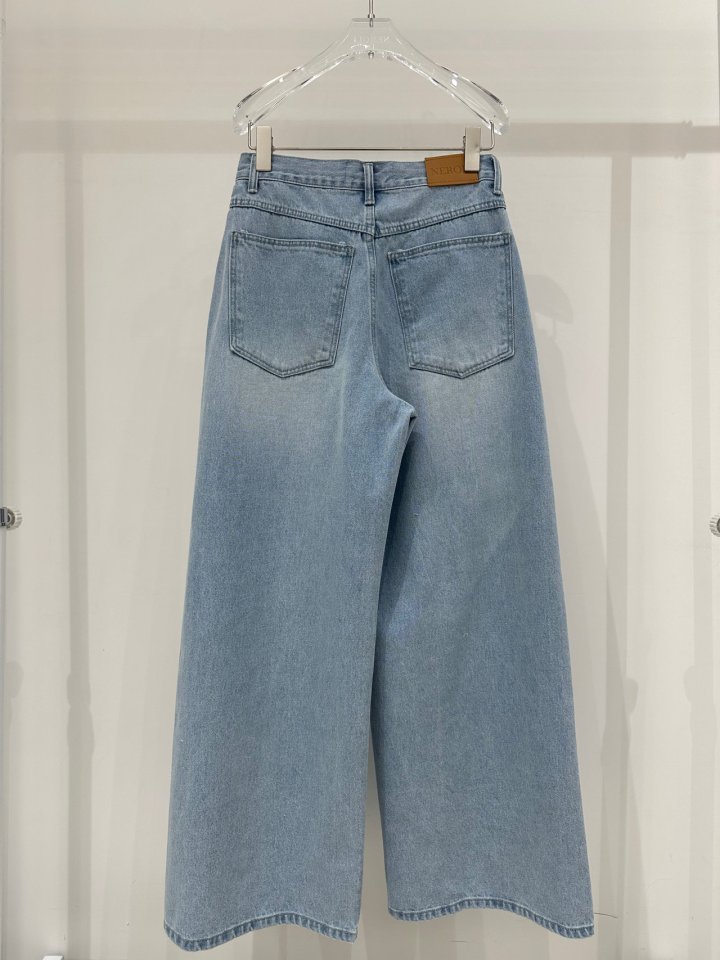 Neroli36 - Korean Women Fashion - #vintageinspired - Double Denim Pants - 2