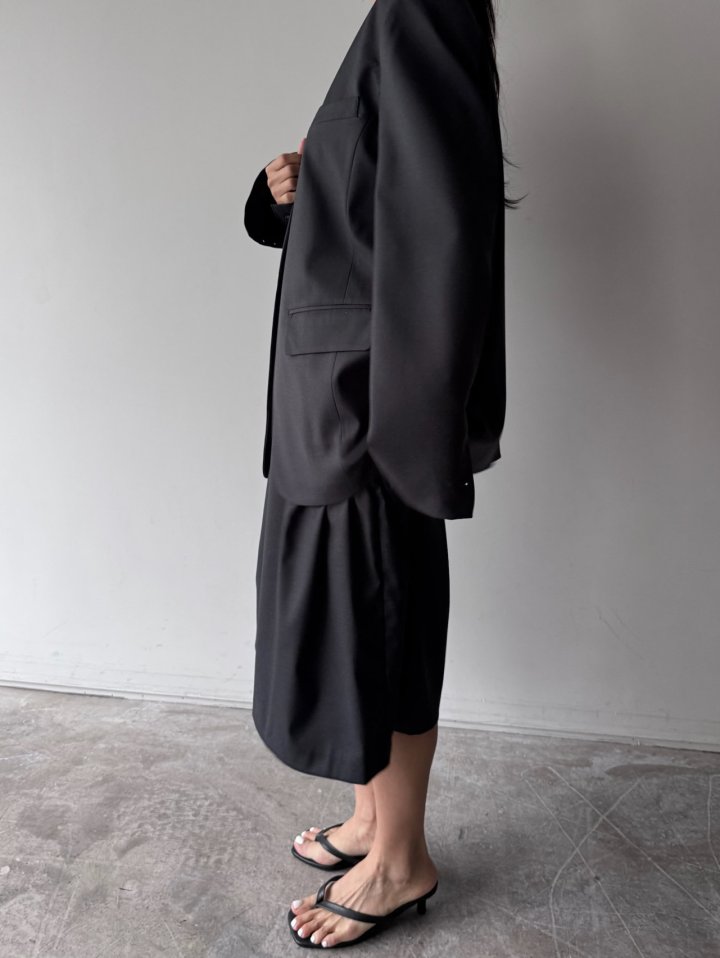H No-Collar Single Jacket by Neroli36 for Women - view 12