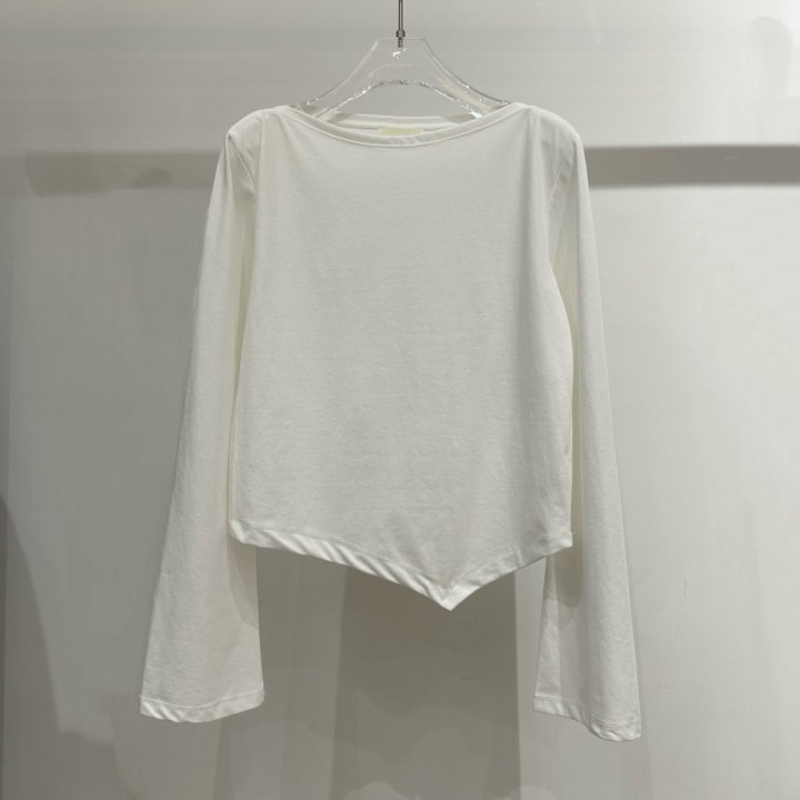 Neroli36 - Korean Women Fashion - #womensfashion - Eco Asymmetric Tee - 2