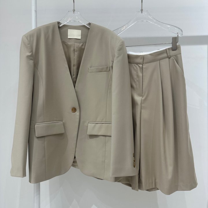 H No-Collar Single Jacket by Neroli36 for Women - view 4