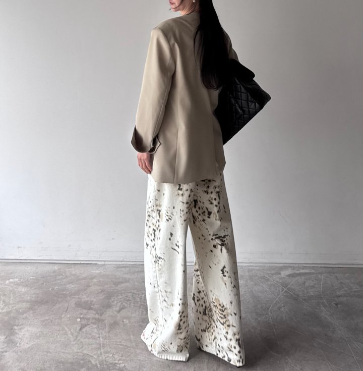 Neroli36 - Korean Women Fashion - #womensfashion - Leopard Denim Pants - 11