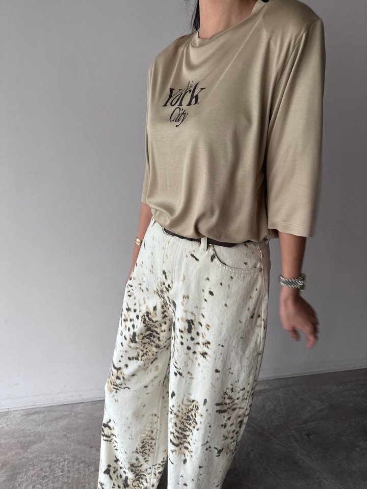 Neroli36 - Korean Women Fashion - #womensfashion - Leopard Denim Pants - 7