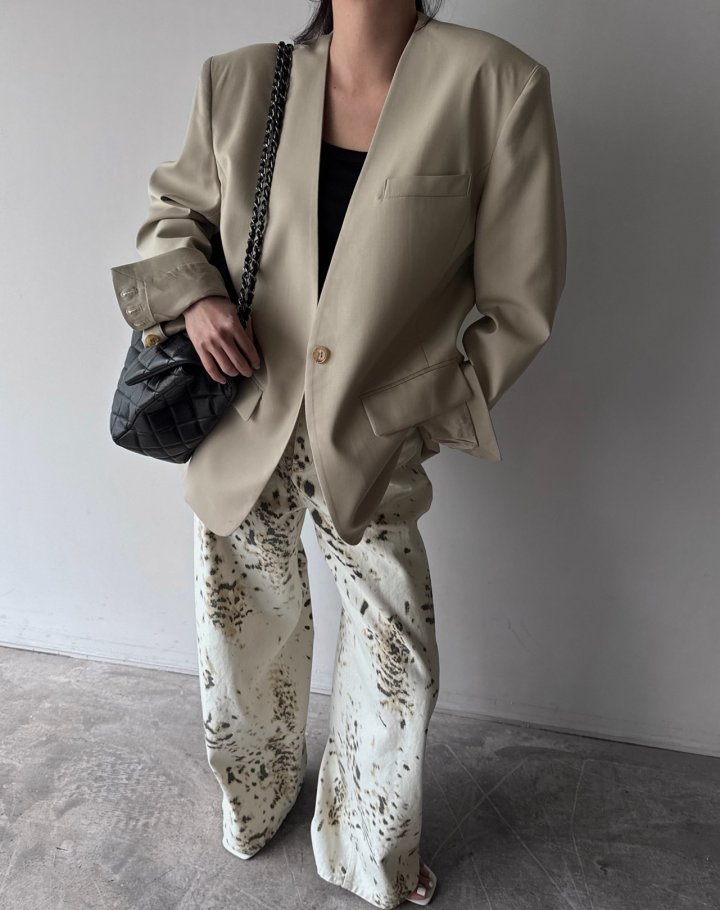Neroli36 - Korean Women Fashion - #womensfashion - Leopard Denim Pants - 9
