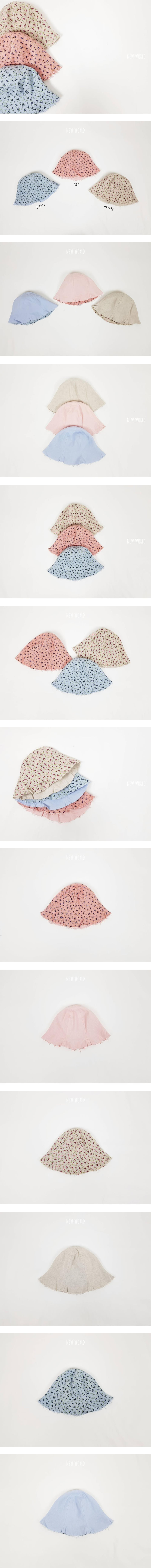 New World - Korean Children Fashion - #fashionkids - Flower Reversible Bucket Hat