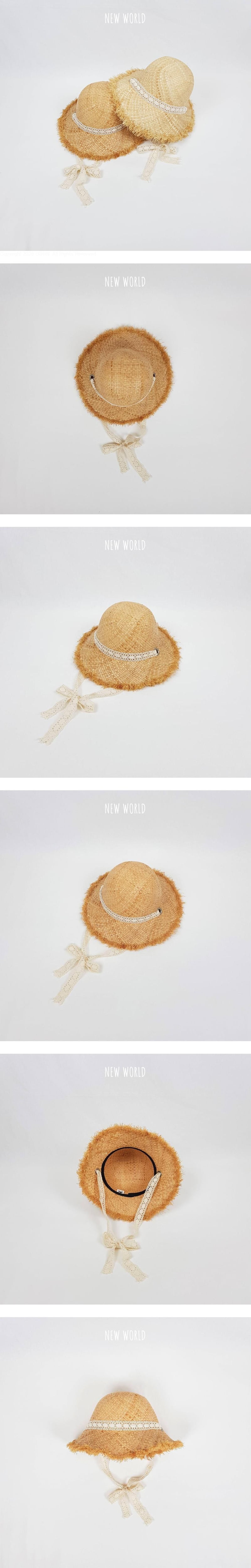 New World - Korean Children Fashion - #littlefashionista - Raffia Lace Round Hat