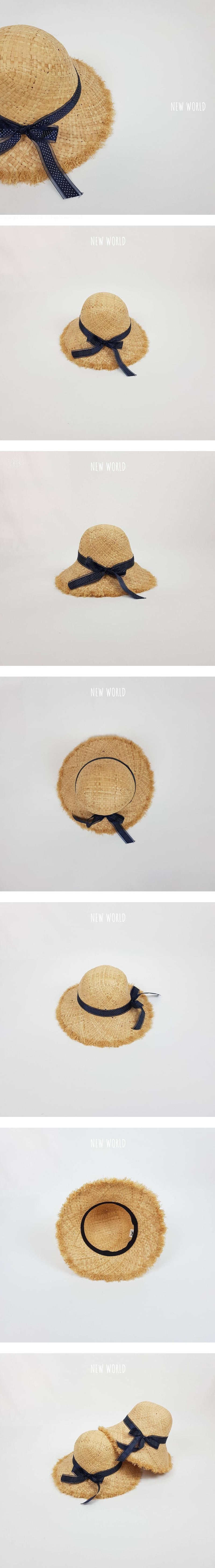 New World - Korean Children Fashion - #todddlerfashion - Raffia Frayed Hat