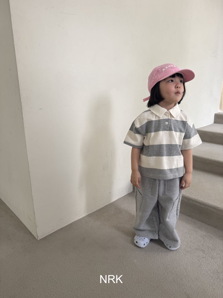 Nrk - Korean Children Fashion - #childofig - Bold Stripe Collar Tee - 3
