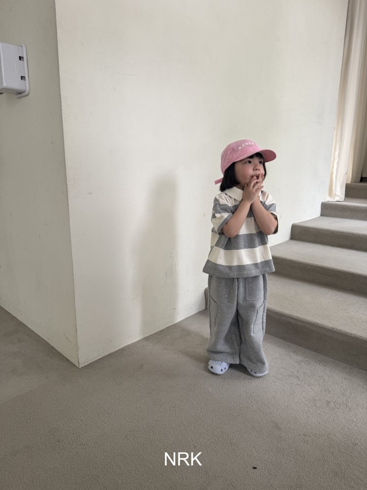 Nrk - Korean Children Fashion - #childofig - Bold Stripe Collar Tee - 4