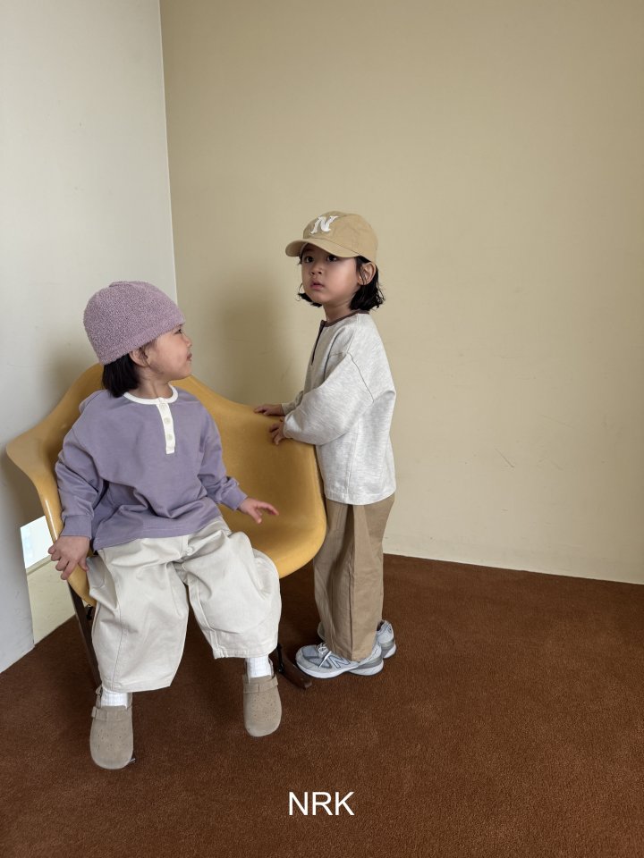 Nrk - Korean Children Fashion - #childofig - Ribbed Button Tee - 2