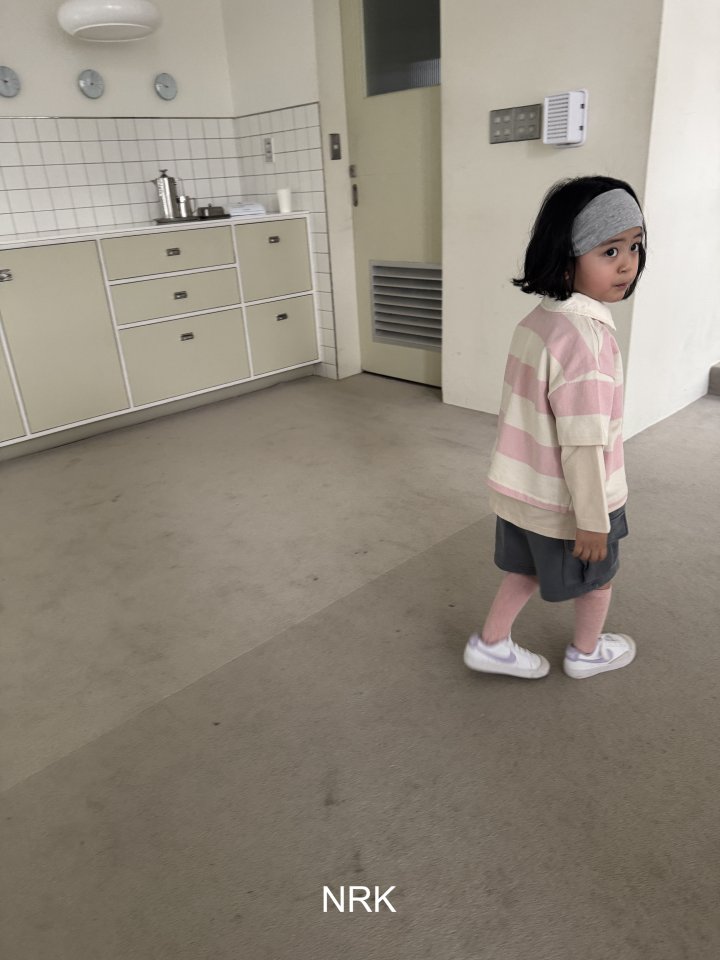 Nrk - Korean Children Fashion - #fashionkids - Bold Stripe Collar Tee - 8