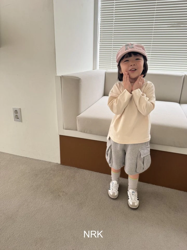 Nrk - Korean Children Fashion - #kidsshorts - Basic Slit Tee - 2