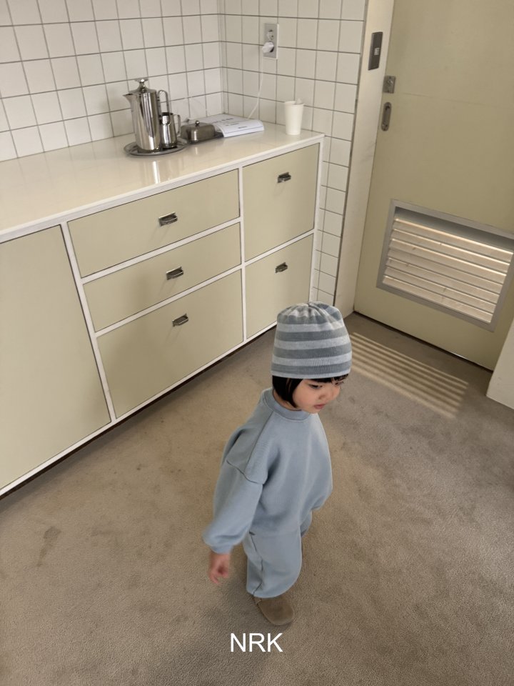 Nrk - Korean Children Fashion - #kidzfashiontrend - Bunny Stripe Beanie - 2