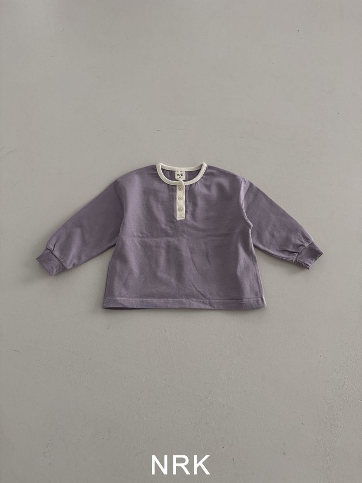 Nrk - Korean Children Fashion - #littlefashionista - Ribbed Button Tee - 12