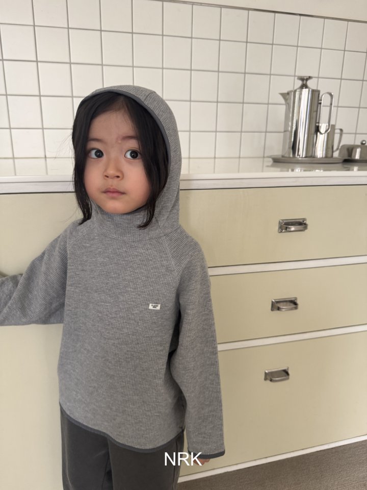 Nrk - Korean Children Fashion - #prettylittlegirls - Waffle Rib Hoodie (Adult) - 6